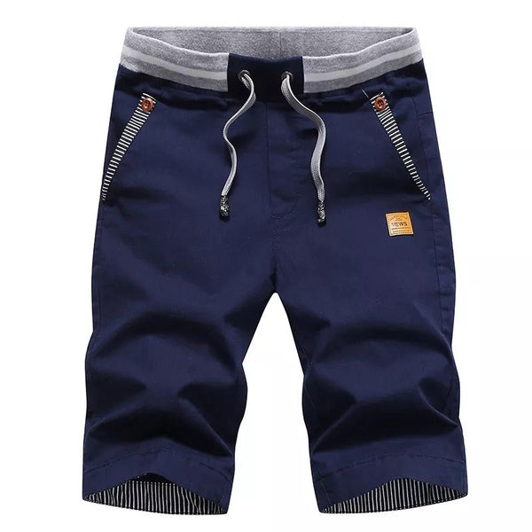 Men's Drawstring Straight Leg Shorts with Pocket and Inner Design
