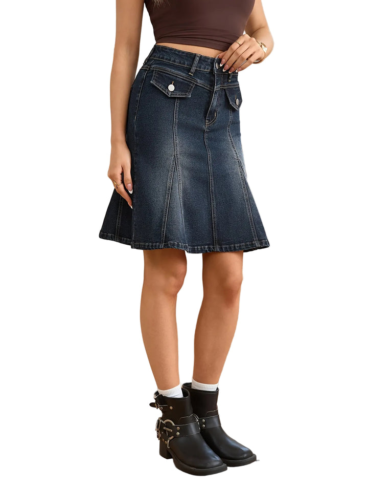 Women’s High-Waist Paneled Skirt